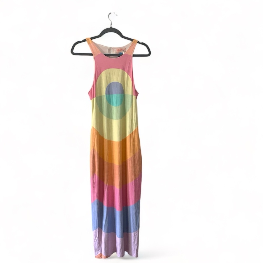 Mara Hoffman Modal Midi Dress Electrolight Pastel in Medium